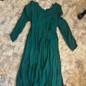 Old Navy Teal Long Sleeve Dress